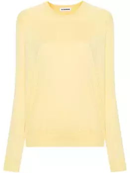 Джемпер со вставками JIL SANDER, желтый