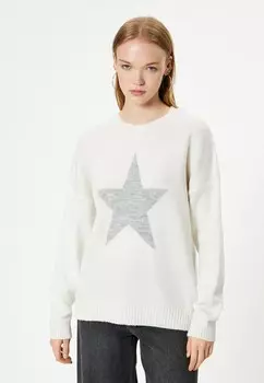 Джемпер STAR PATTERNED Koton, белый