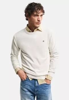 Джемпер SUPERFINE CREW NECK GANT, молочный