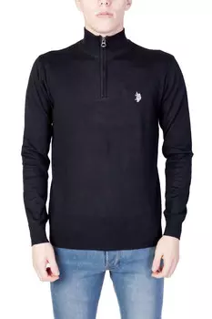 Джемпер U.S. Polo Assn. на молнии, черный