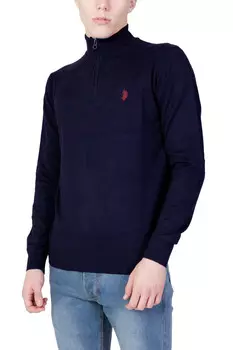Джемпер U.S. Polo Assn. на молнии, синий