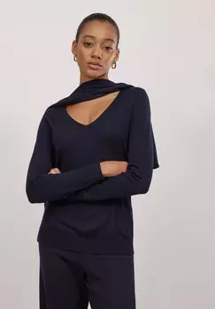 Джемпер ULTRAFINE V-NECK Falconeri, синий