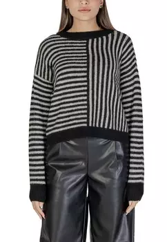 Джемпер Vero Moda в полоску, черный