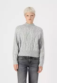 Джемпер VMBAILY HIGHNECK PULLOVER Vero Moda, цвет Mottled Light Grey