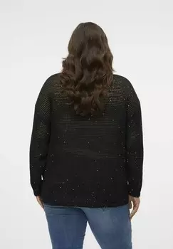 Джемпер VMCSLOANE Vero Moda Curve, черный