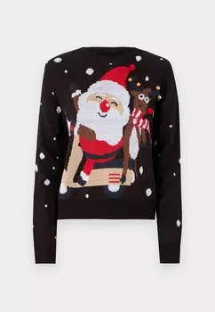 Джемпер VMSANTASCOOTER O NECK X MAS Vero Moda, черный