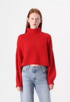 Джемпер VMYVONNE ROLLNECK ROLLEDGE Vero Moda, красный