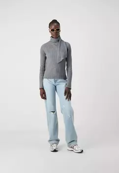 Джемпер VMZOEY WRAP NECK PULLOVER Vero Moda Tall, серый