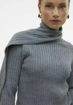 Джемпер VMZOEY WRAP NECK Vero Moda, темно-серый