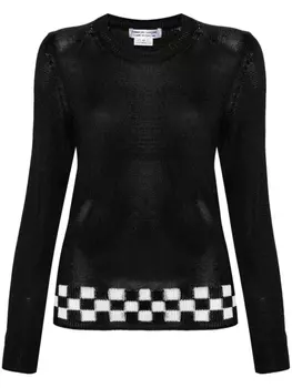Джемпер в клетку Comme Des Garons Comme Des Garons, черный