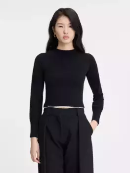 Джемпер в рубчик Ла Солья Jacquemus, черный