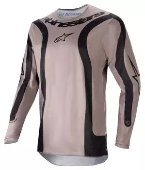 Джерси A-Stars Fluid Lurv alpinestars, серый/черный