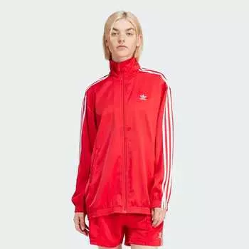 Джерси Adidas Loose satin track top, цвет Better Scarlet