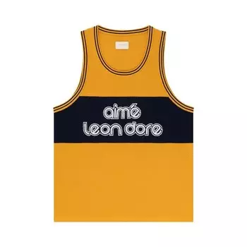 Джерси Aim Leon Dore Knit Basketball Jersey Yellow, желтый