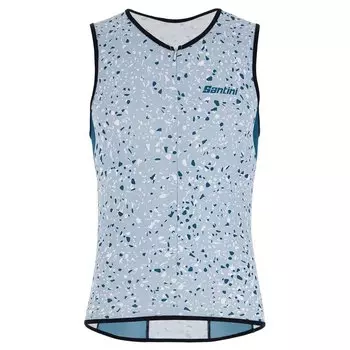 Джерси без рукавов Santini Sleek Pietra, синий