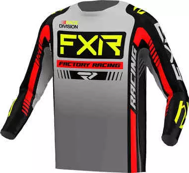 Джерси Clutch Pro 2023 для мотокросса FXR, серый/черный/красный
