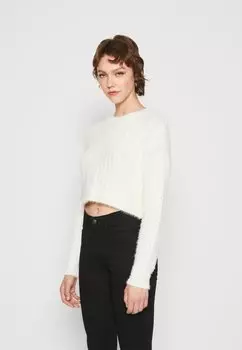 Джерси de punto Pieces PCJO O-NECK CROPPED, цвет cloud dancer