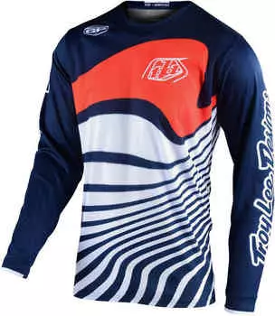 Джерси для мотокросса GP Drift Troy Lee Designs, темно-синий/оранжевый