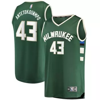 Джерси Fanatics Branded Milwaukee Bucks, зеленый