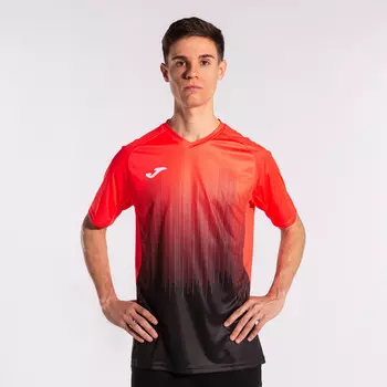Джерси Joma Tiger IV, черный/неоновый кораллово-розовый