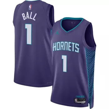 Джерси Jordan Brand Charlotte Hornets, фиолетовый