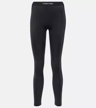 Джерси леггинсы Tom Ford, черный