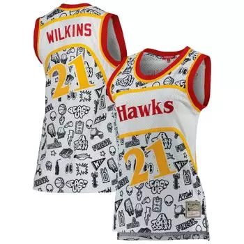 Джерси Mitchell & Ness Atlanta Hawks, белый