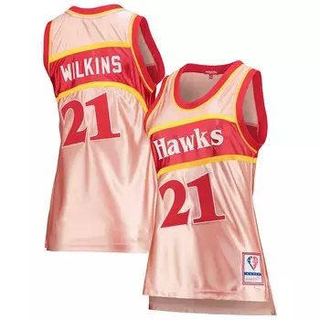 Джерси Mitchell & Ness Atlanta Hawks, розовый