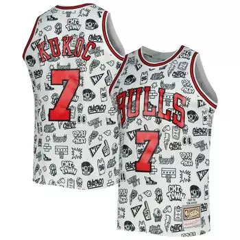 Джерси Mitchell & Ness Chicago Bulls, белый