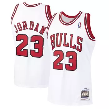 Джерси Mitchell & Ness Chicago Bulls, белый