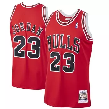 Джерси Mitchell & Ness Chicago Bulls, красный