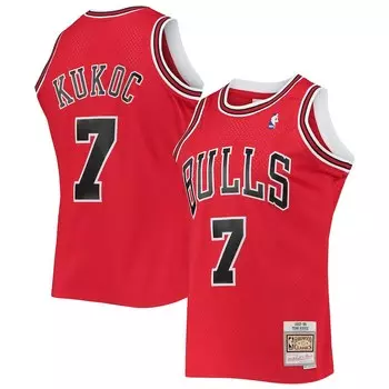 Джерси Mitchell & Ness Chicago Bulls, красный