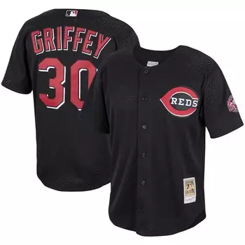 Джерси Mitchell & Ness Cincinnati Reds, черный
