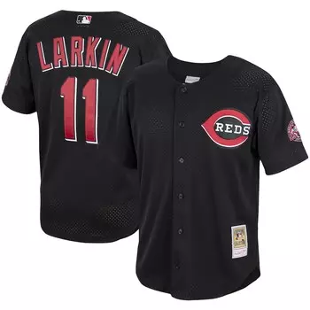 Джерси Mitchell & Ness Cincinnati Reds, черный