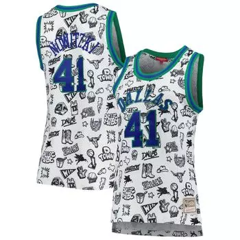 Джерси Mitchell & Ness Dallas Mavericks, белый