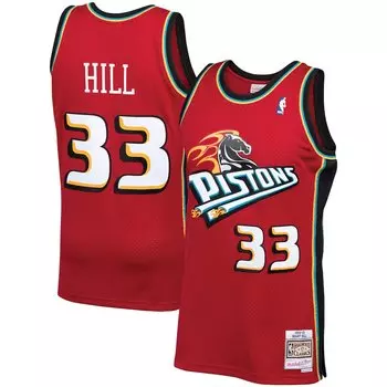 Джерси Mitchell & Ness Detroit Pistons, красный