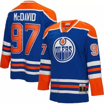 Джерси Mitchell & Ness Edmonton Oilers, синий