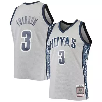 Джерси Mitchell & Ness Georgetown Hoyas, серый