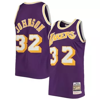 Джерси Mitchell & Ness Los Angeles Lakers, фиолетовый