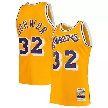 Джерси Mitchell & Ness Los Angeles Lakers, золотой