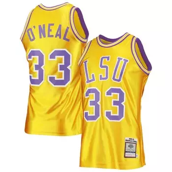 Джерси Mitchell & Ness Lsu Tigers, золотой