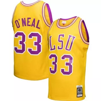 Джерси Mitchell & Ness Lsu Tigers, золотой