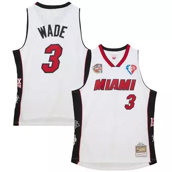 Джерси Mitchell & Ness Miami Heat, белый
