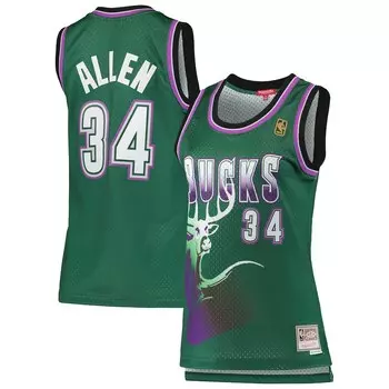 Джерси Mitchell & Ness Milwaukee Bucks, зеленый