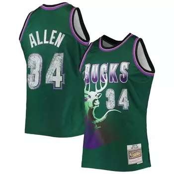 Джерси Mitchell & Ness Milwaukee Bucks, зеленый