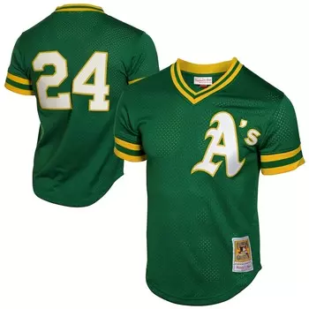 Джерси Mitchell & Ness Oakland Athletics, зеленый