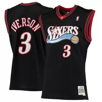 Джерси Mitchell & Ness Philadelphia 76Ers, черный