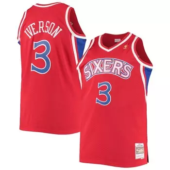 Джерси Mitchell & Ness Philadelphia 76Ers, красный