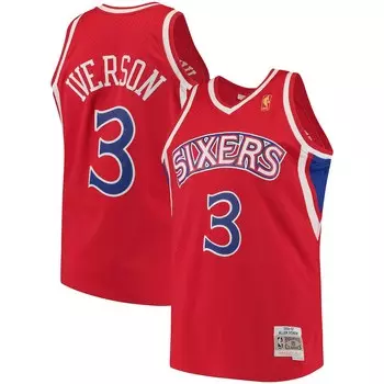 Джерси Mitchell & Ness Philadelphia 76Ers, красный