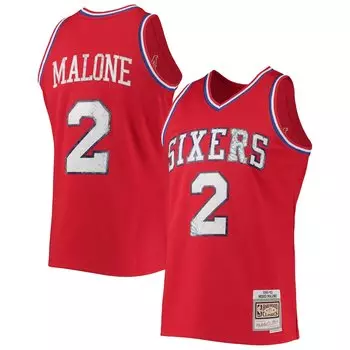 Джерси Mitchell & Ness Philadelphia 76Ers, красный